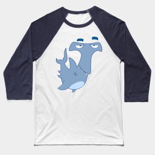 Cute Cartoon Hammer Shark Baseball T-Shirt